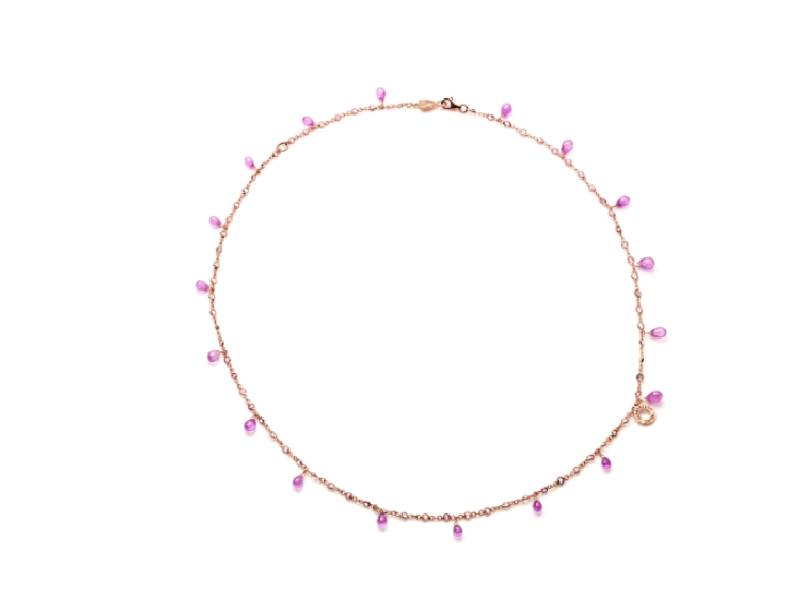 GIROCOLLO ORO ROSA E ZAFFIRI ROSA ACCESSORI CHANTECLER 34848